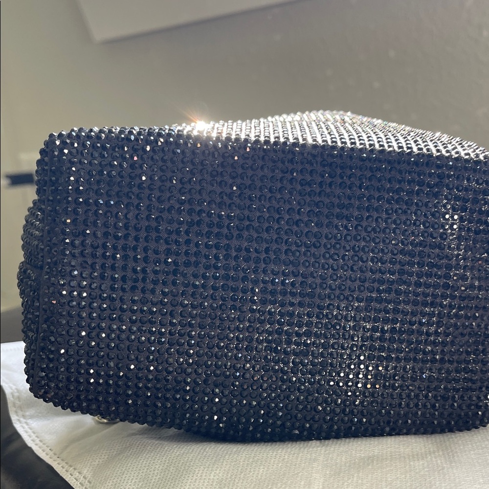 Elegant Black Beaded Women's Bag - Picture 9 of 10
